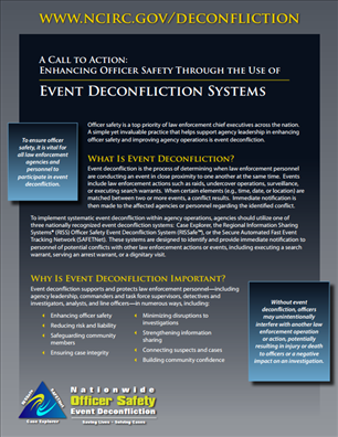 Image for A Call to Action: Enhancing Officer Safety Through the Use of Event Deconfliction Systems