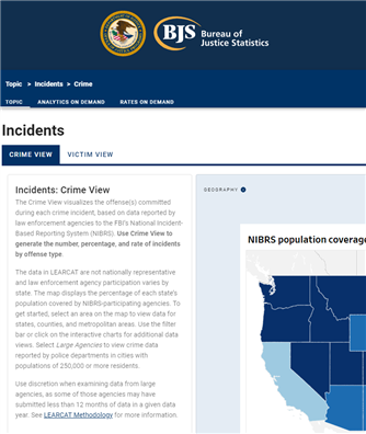 Image for New Law Enforcement Agency Reported Crime Analysis Tool (LEARCAT)