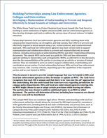 Image for Building Partnerships among Law Enforcement Agencies, Colleges and Universities: Developing a Memorandum of Understanding to Prevent and Respond Effectively to Sexual Assaults at Colleges and Universities
