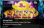 Image for Saving Lives:  Ten Essential Actions Cities Can Take  to Reduce Violence Now