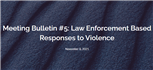 Image for Council on Criminal Justice: Law Enforcement Based Responses to Violence