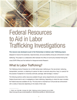 Image for Federal Resources to Aid in Labor Trafficking Investigations