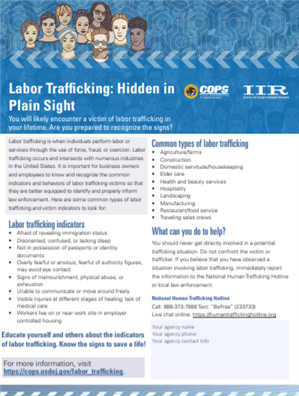 Image for Labor Trafficking:  Hidden in Plain Sight