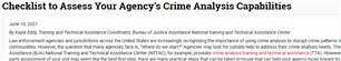 Image for Checklist to Assess Your Agency's Crime Analysis Capabilities