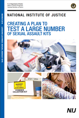 Image for Creating a Plan to Test a Large Number of Sexual Assault Kits