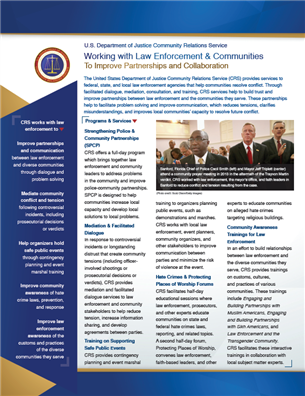 Image for Working with Law Enforcement & Communities to Improve Partnerships and Collaboration