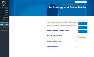 Image for Technology and Social Media - IACP Resources