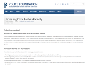 Image for Increasing Crime Analysis Capacity
