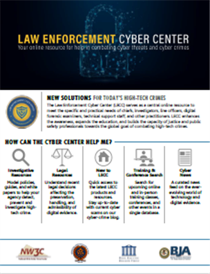 Image for Law Enforcement Cyber Center Flyer