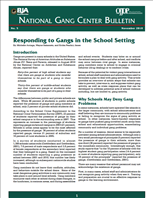 Image for Responding to Gangs in the School Setting 