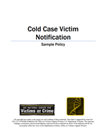 Image for Sample Policy for Cold Case Victim Notification