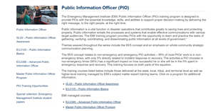 Image for Federal Emergency Management Agency (FEMA) Public Information Officer (PIO)