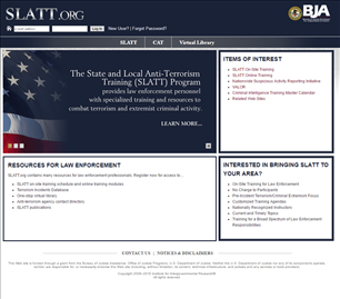 Image for State and Local Anti-Terrorism Training (SLATT) Program Web site