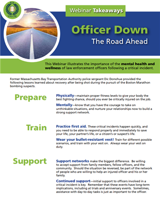 Image for Officer Down: The Road Ahead Key Takeaways