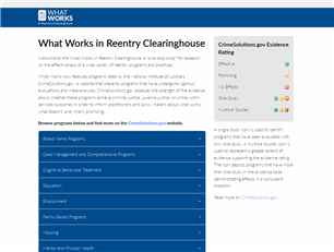 Image for What Works in Reentry Clearinghouse
