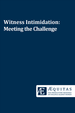 Image for Witness Intimidation: Meeting the Challenge