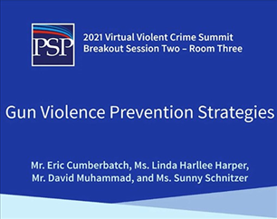 Image for 2021 PSP Virtual Violent Crime Summit: Gun Violence Prevention Strategies