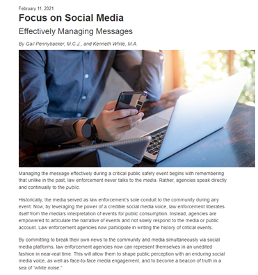 Image for Focus on Social Media: Effectively Managing Messages